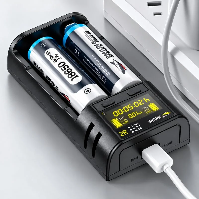 Smiling Shark CD-002R Smart Battery Charger