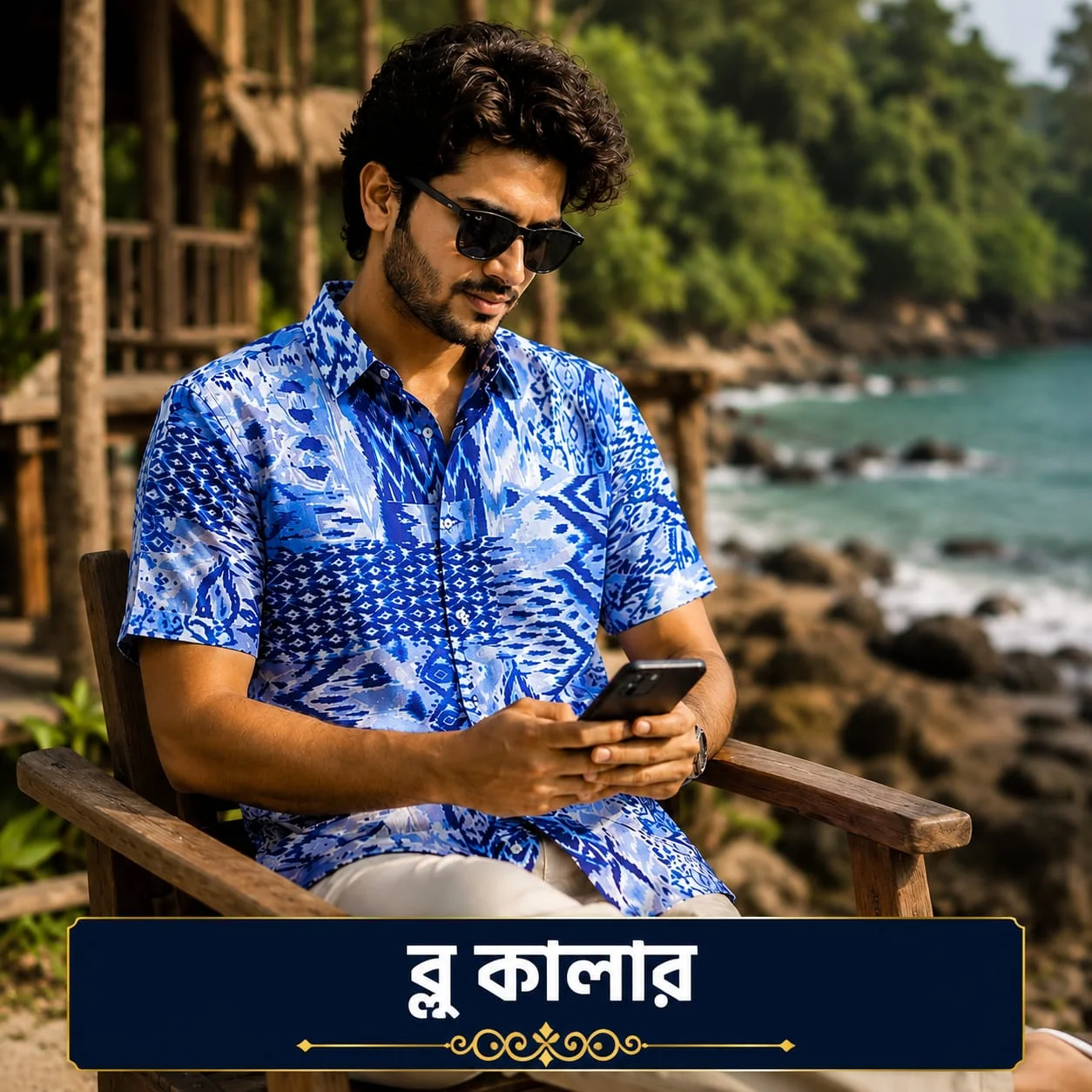 Blue Premium Summer Shirt