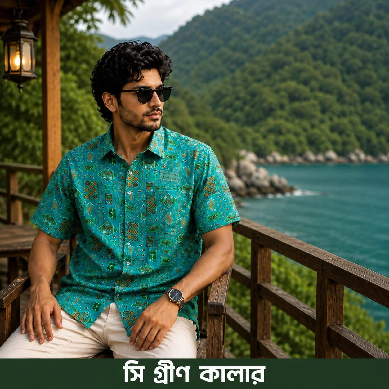 Sea Green Premium Summer Shirt