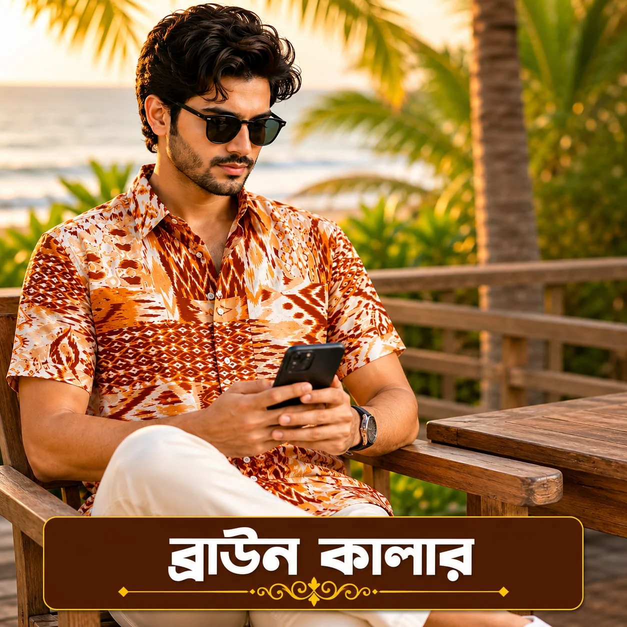 Brown Premium Summer Shirt