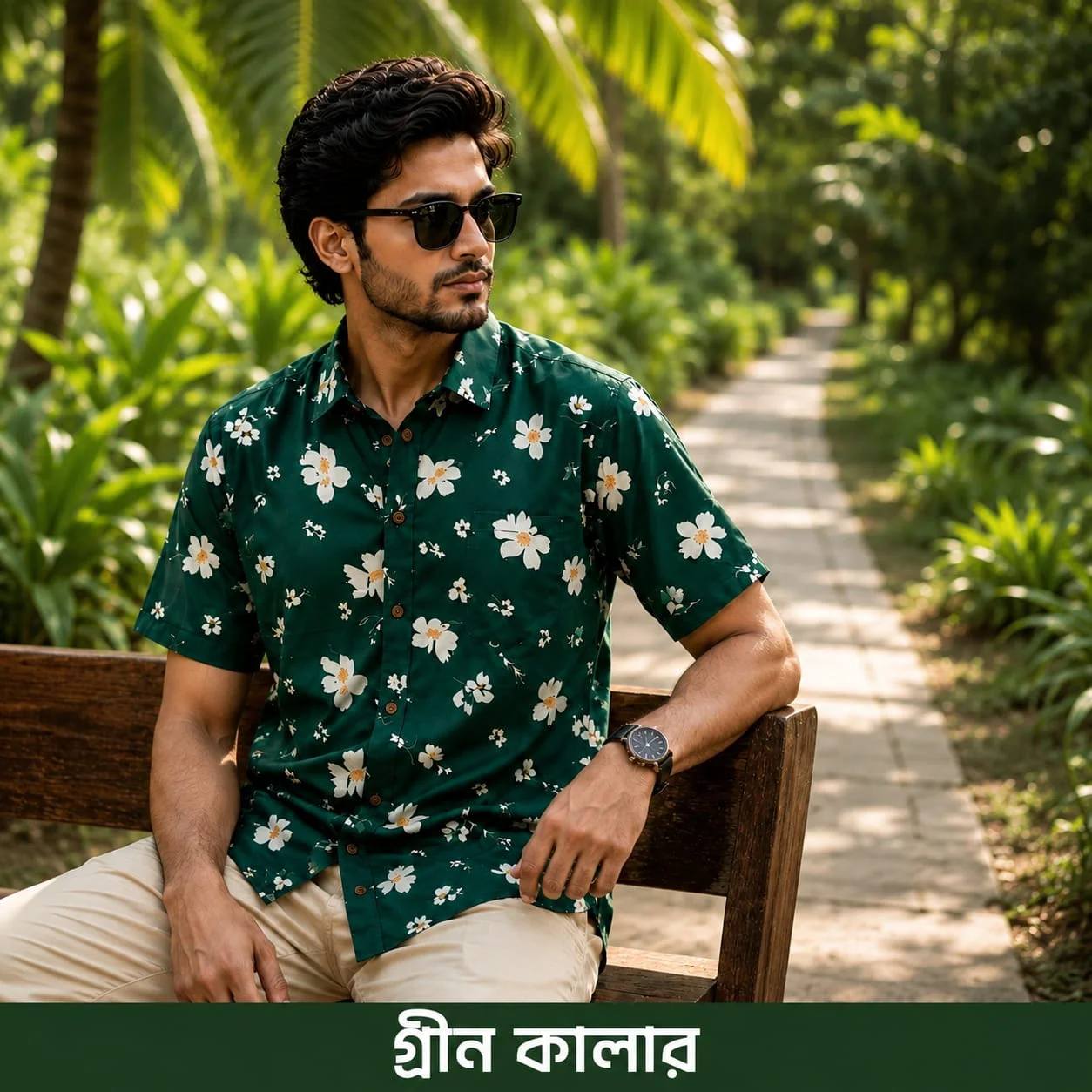 Green Premium Summer Shirt