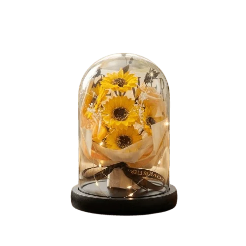 Flower Vase Big | Luxury Rose Glass Dome Decorative Showpiece Flower Vase Big | Luxury Rose Glass Dome Decorative Showpiece