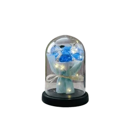 Flower Vase Big | Luxury Rose Glass Dome Decorative Showpiece Flower Vase Big | Luxury Rose Glass Dome Decorative Showpiece