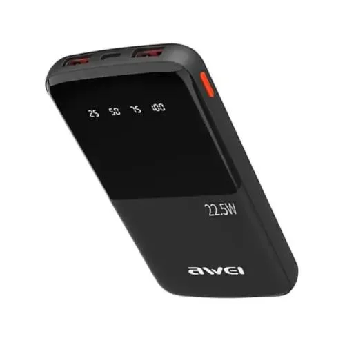 Awei P10K 10000mAh 22.5W PD Fast Charge Power Bank Awei P10K 10000mAh 22.5W PD Fast Charge Power Bank