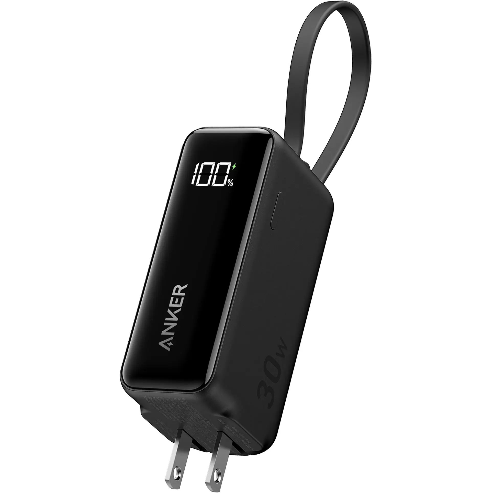 Anker A1636 Power Bank (30W, Fusion, Built-In USB-C Cable)