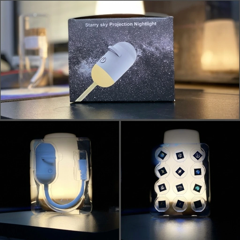 2-in-1 Galaxy Projector Night Light with Sliding Projection Films | USB Star Light 2-in-1 Galaxy Projector Night Light with Sliding Projection Films | USB Star Light