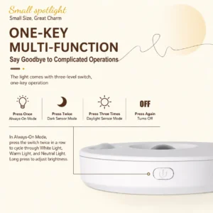 Rechargeable Motion Sensor Light BD – Wireless LED Cabinet Light with Magnetic Installation