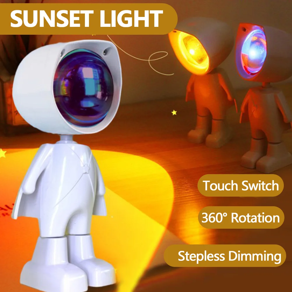 Astronaut Sunset Lamp – USB LED Projection Light Astronaut Sunset Lamp – USB LED Projection Light