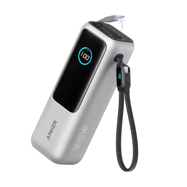 Anker A1695 Power Bank (25K, 165W, Built-In Cables)