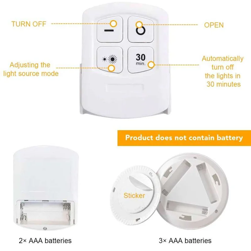 Wireless Remote Control LED Cabinet Light