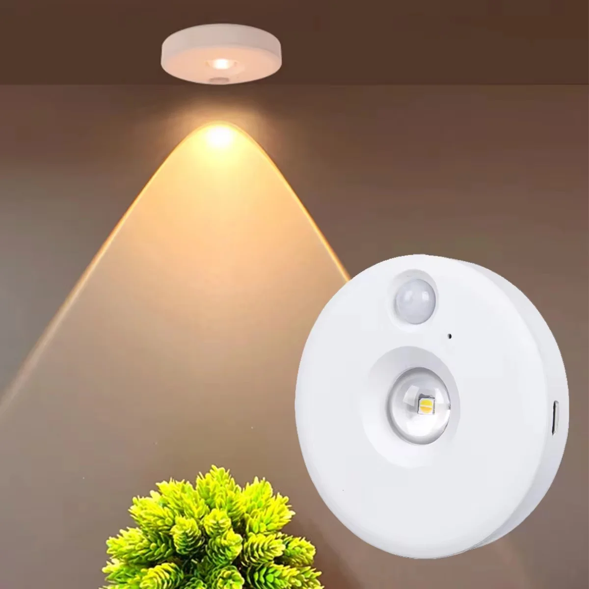 3Pcs Rechargeable Closet Sensor Light Spot Light