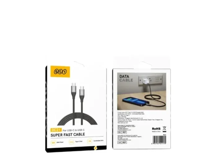 QCY DC21 60W Fast Charging Cable QCY DC21 60W Fast Charging Cable