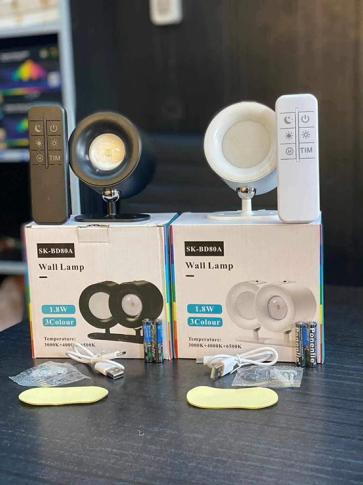 Rechargeable LED Wall Lamp 360° Rotatable Magnetic