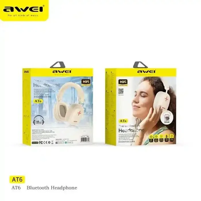 Awei AT6 Wireless Stereo Overhead Headphone Awei AT6 Wireless Stereo Overhead Headphone
