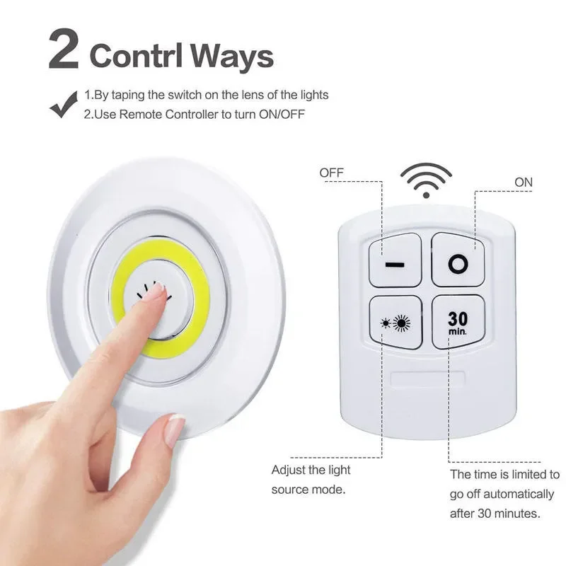 Wireless Remote Control LED Cabinet Light