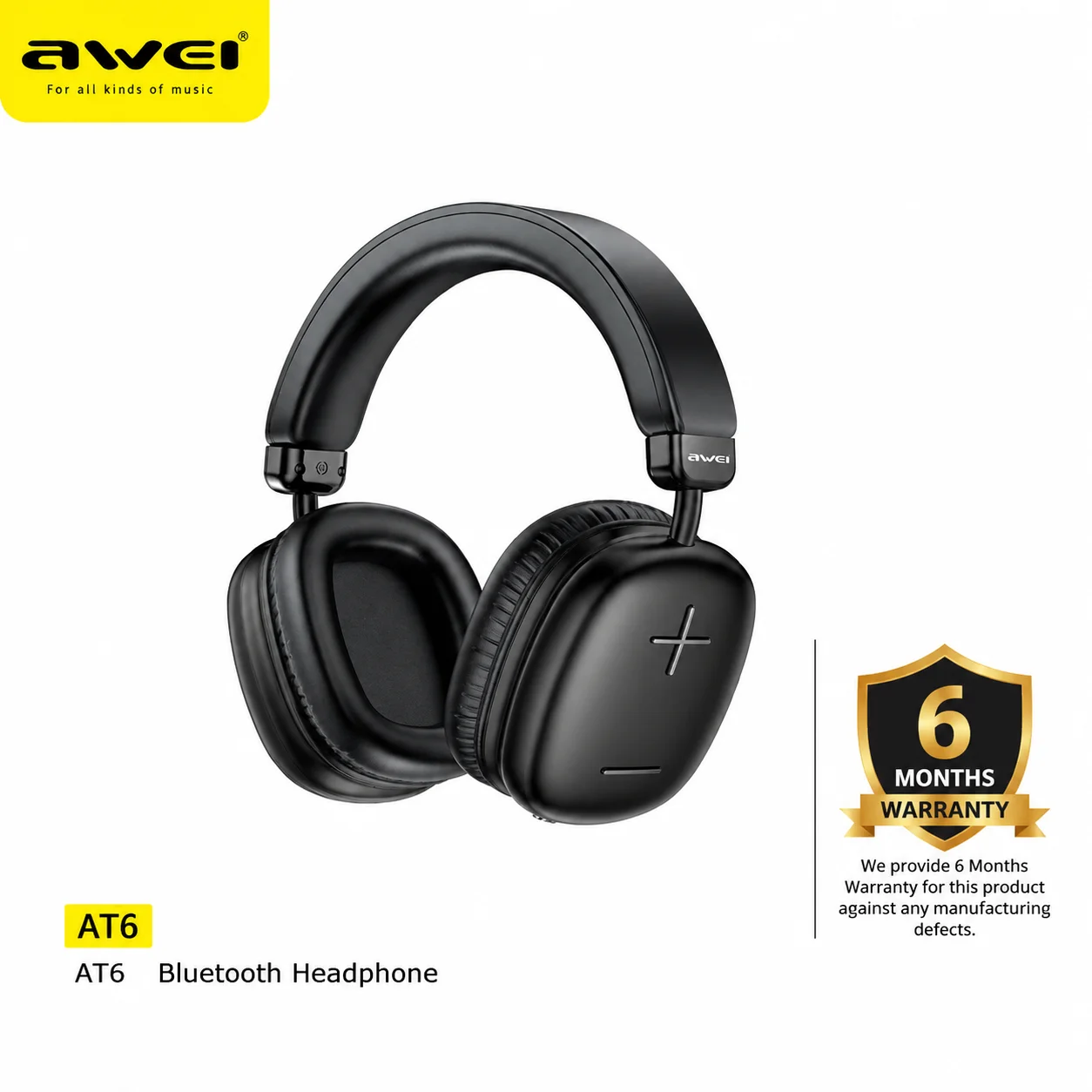 Awei AT6 Wireless Stereo Overhead Headphone