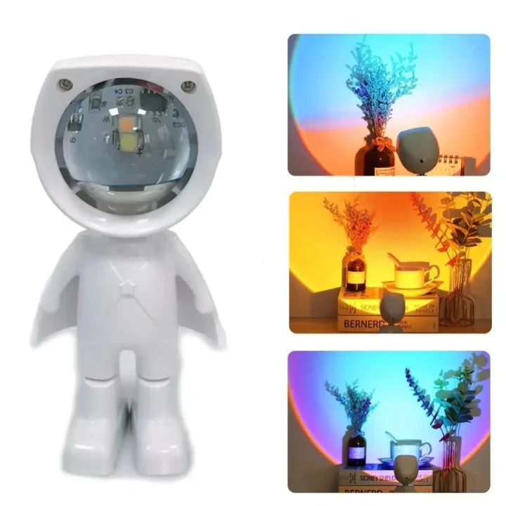Astronaut Sunset Lamp – USB LED Projection Light