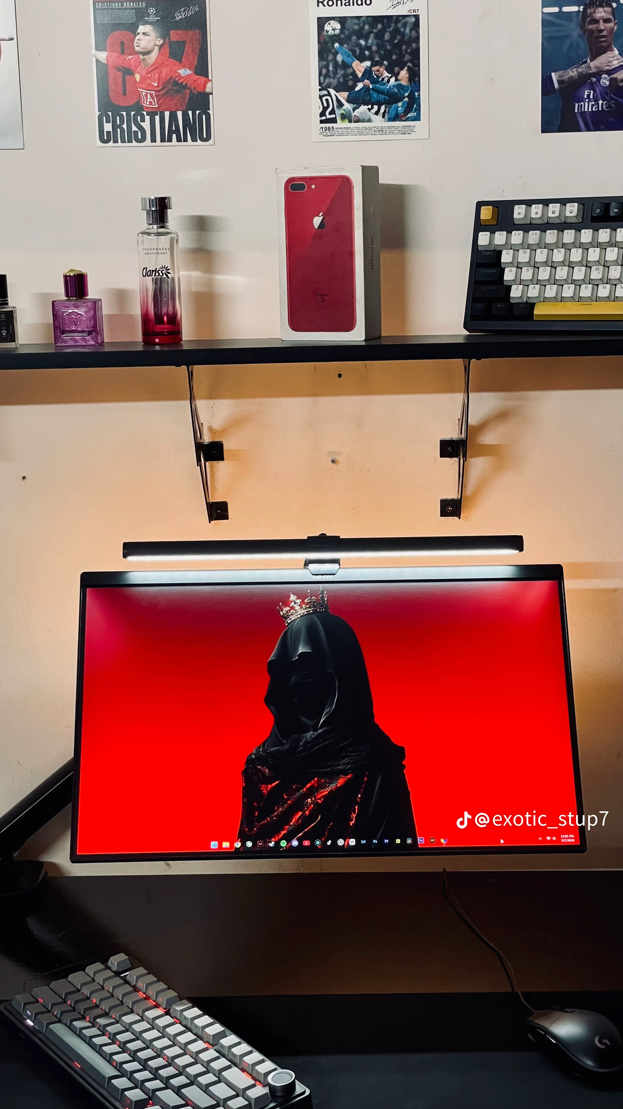 NextGen monitor lightbar with adjustable brightness control