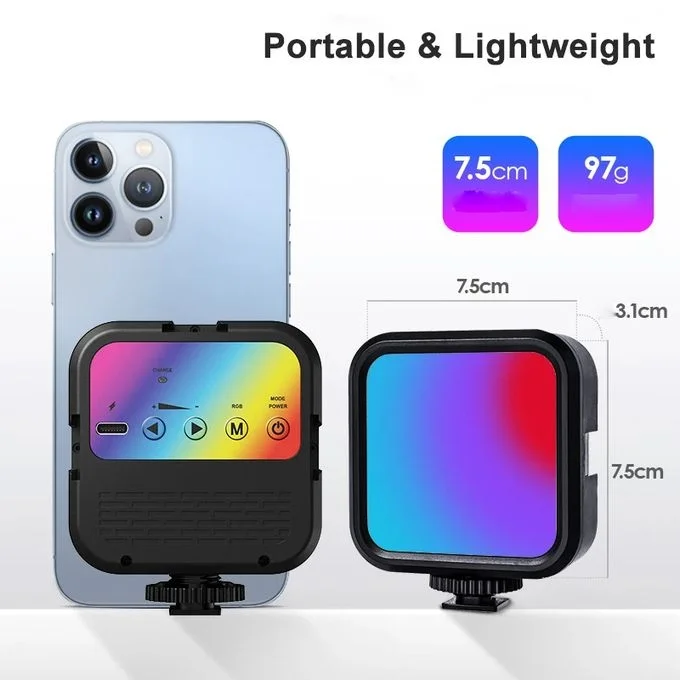 Rechargeable LED Video Light RGB Camera Light