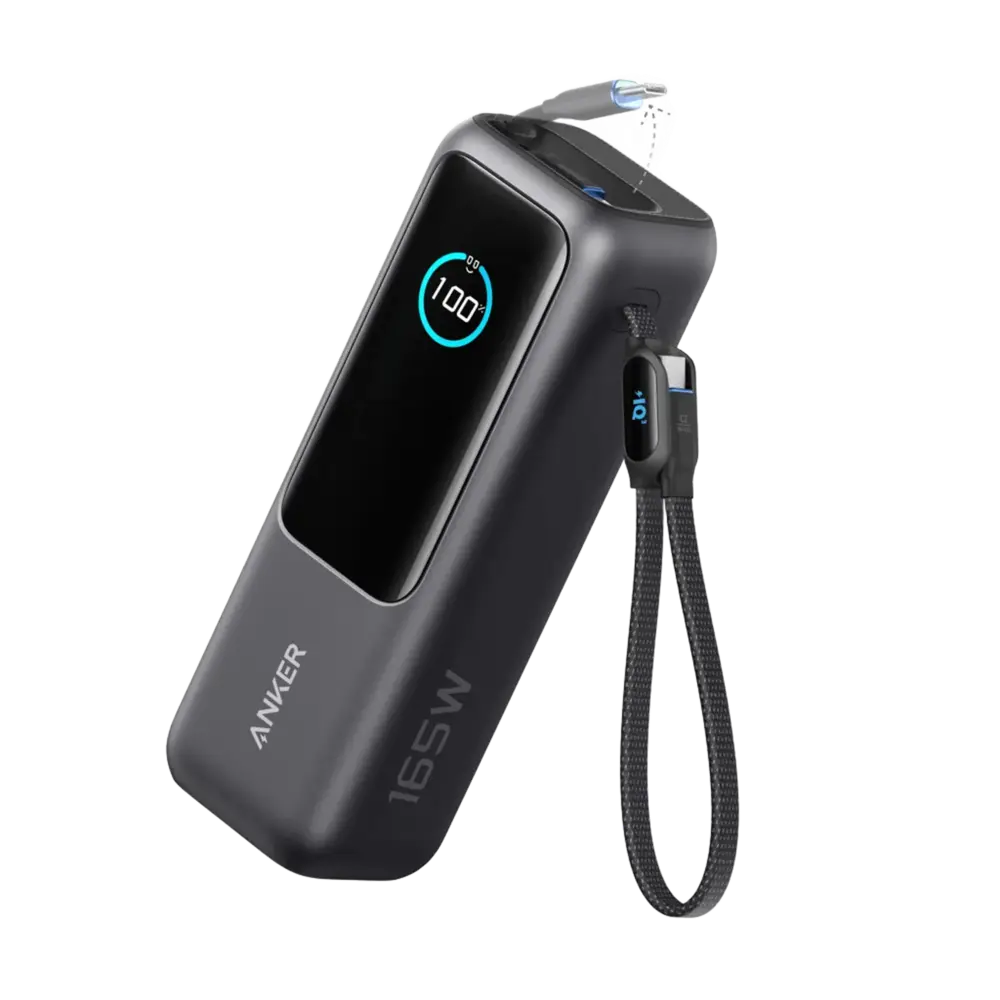 Anker A1695 Power Bank (25K, 165W, Built-In Cables)