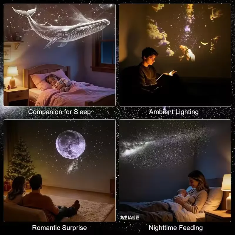 2-in-1 Galaxy Projector Night Light with Sliding Projection Films | USB Star Light 2-in-1 Galaxy Projector Night Light with Sliding Projection Films | USB Star Light