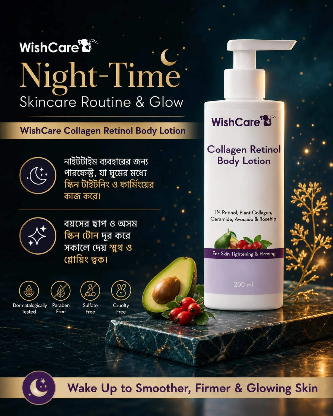 Wishcare Collagen Retinol Body Lotion 200ml