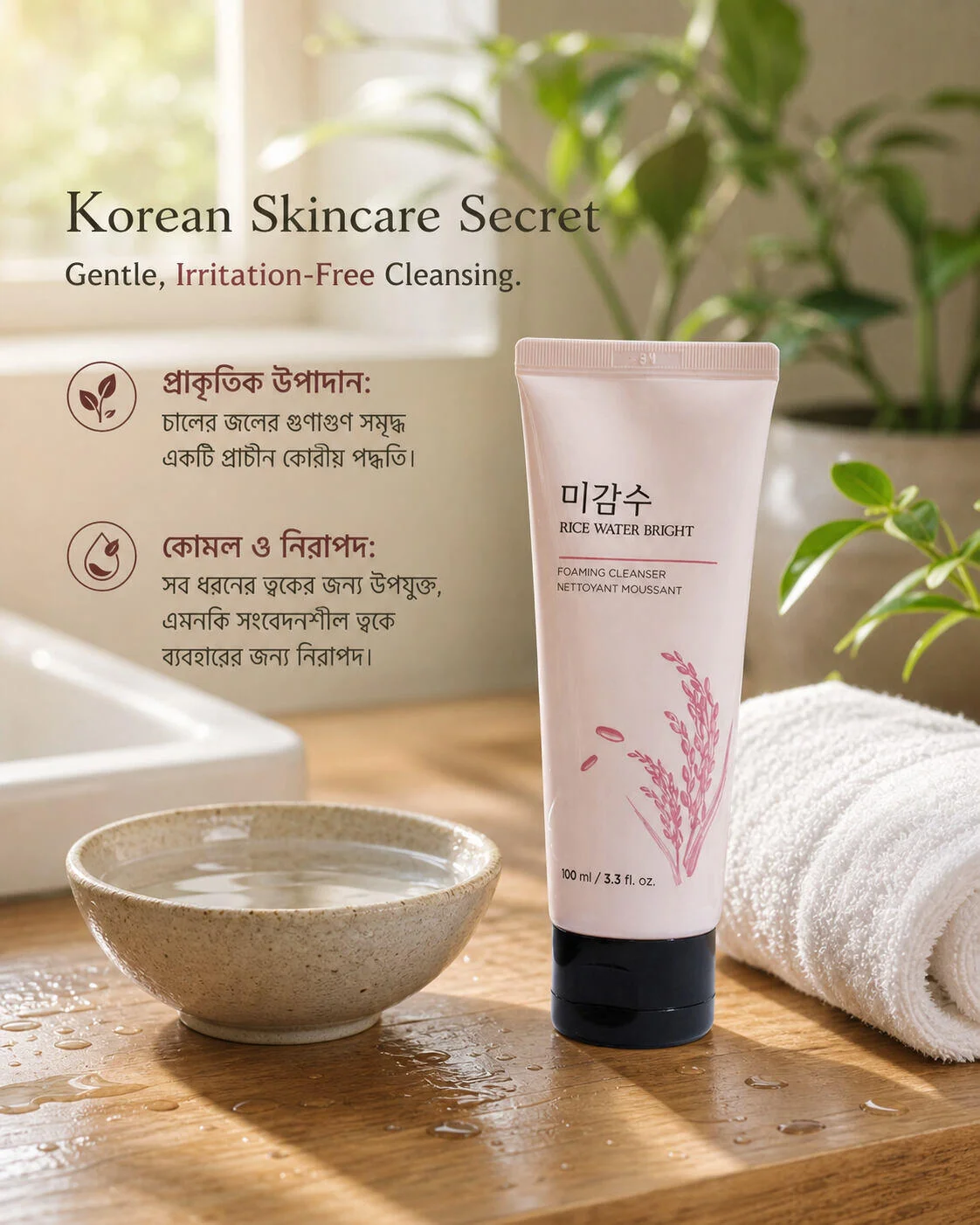The Face Shop Rice Water Bright Foaming Cleanser 150 ml