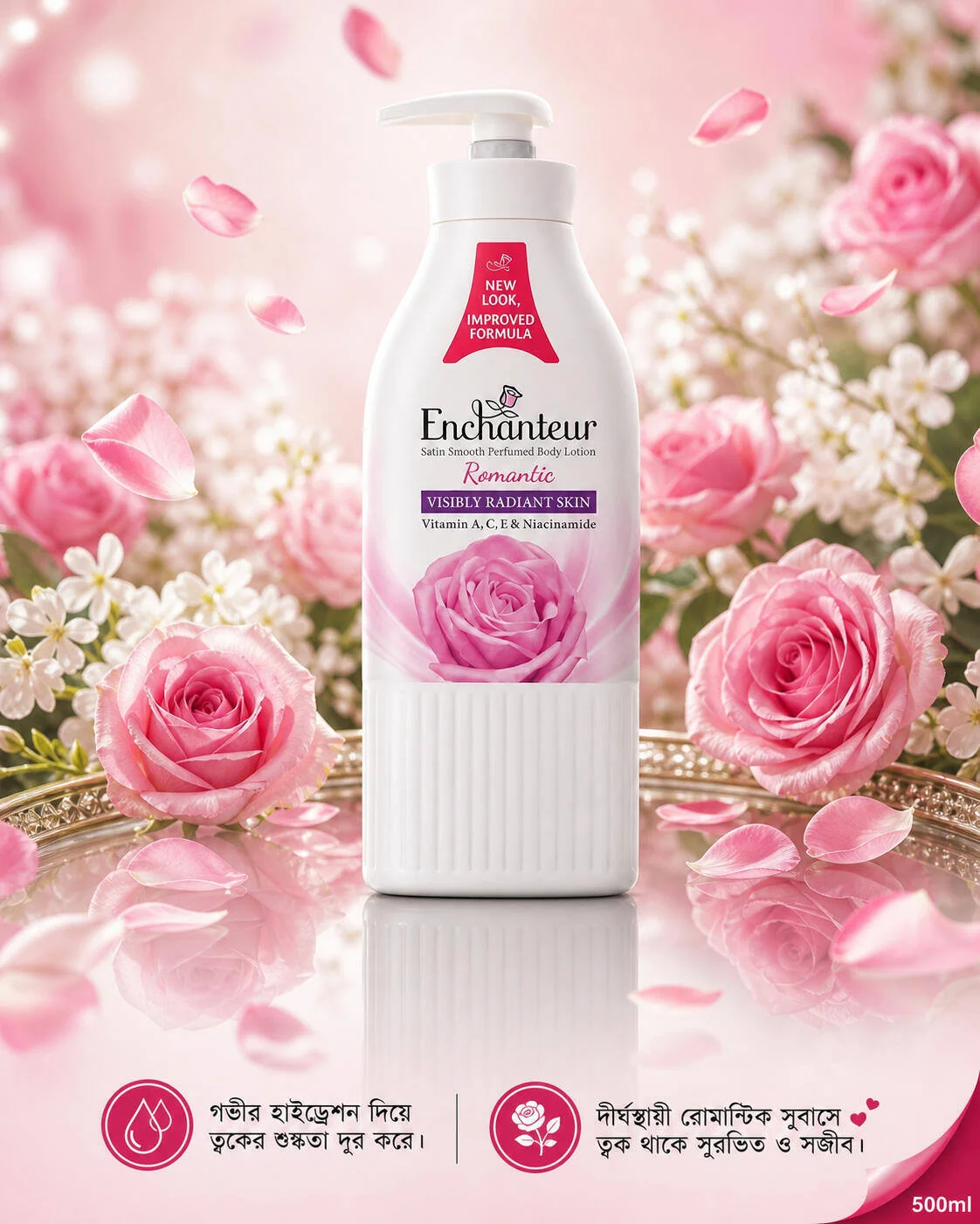Enchanteur Romantic Satin Smooth Perfumed Body Lotion 500ml Enchanteur Romantic Satin Smooth Perfumed Body Lotion 500ml