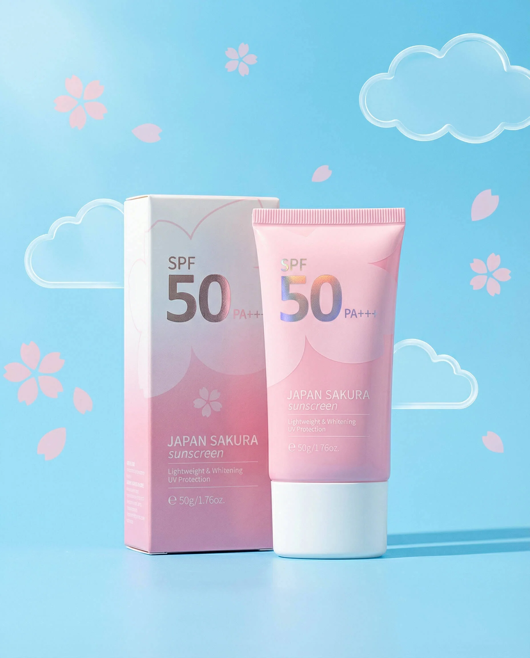 LAIKOU SPF50 Summer Japanese Sakura Sunscreen 50g