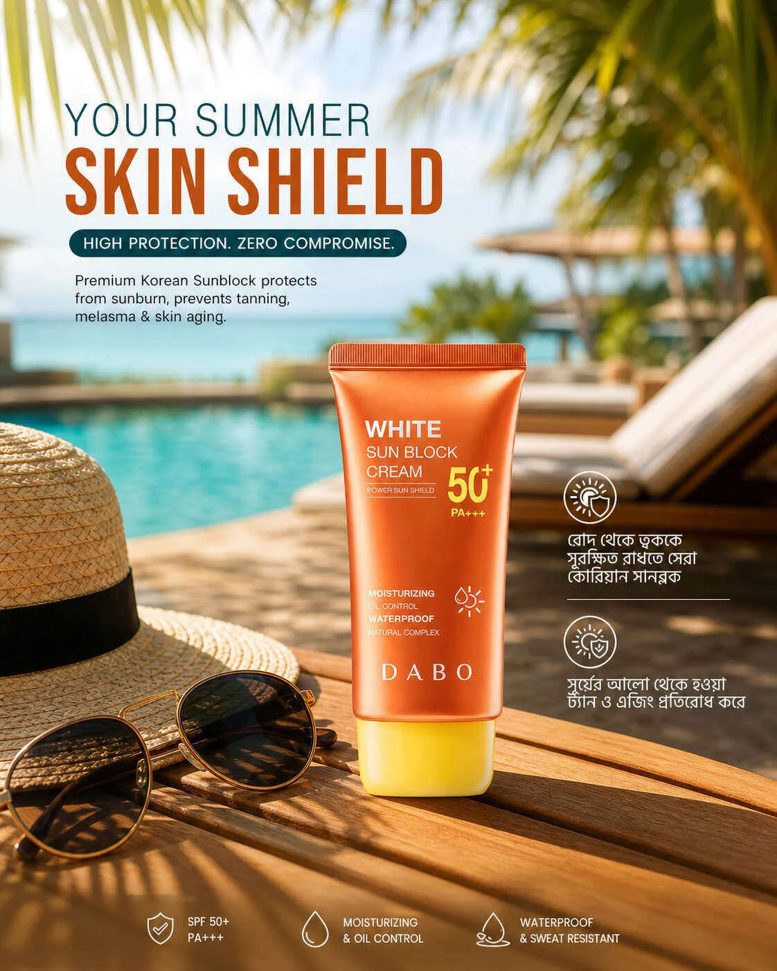 Dabo Sun Block Cream SPF50+ PA+++ 70ml