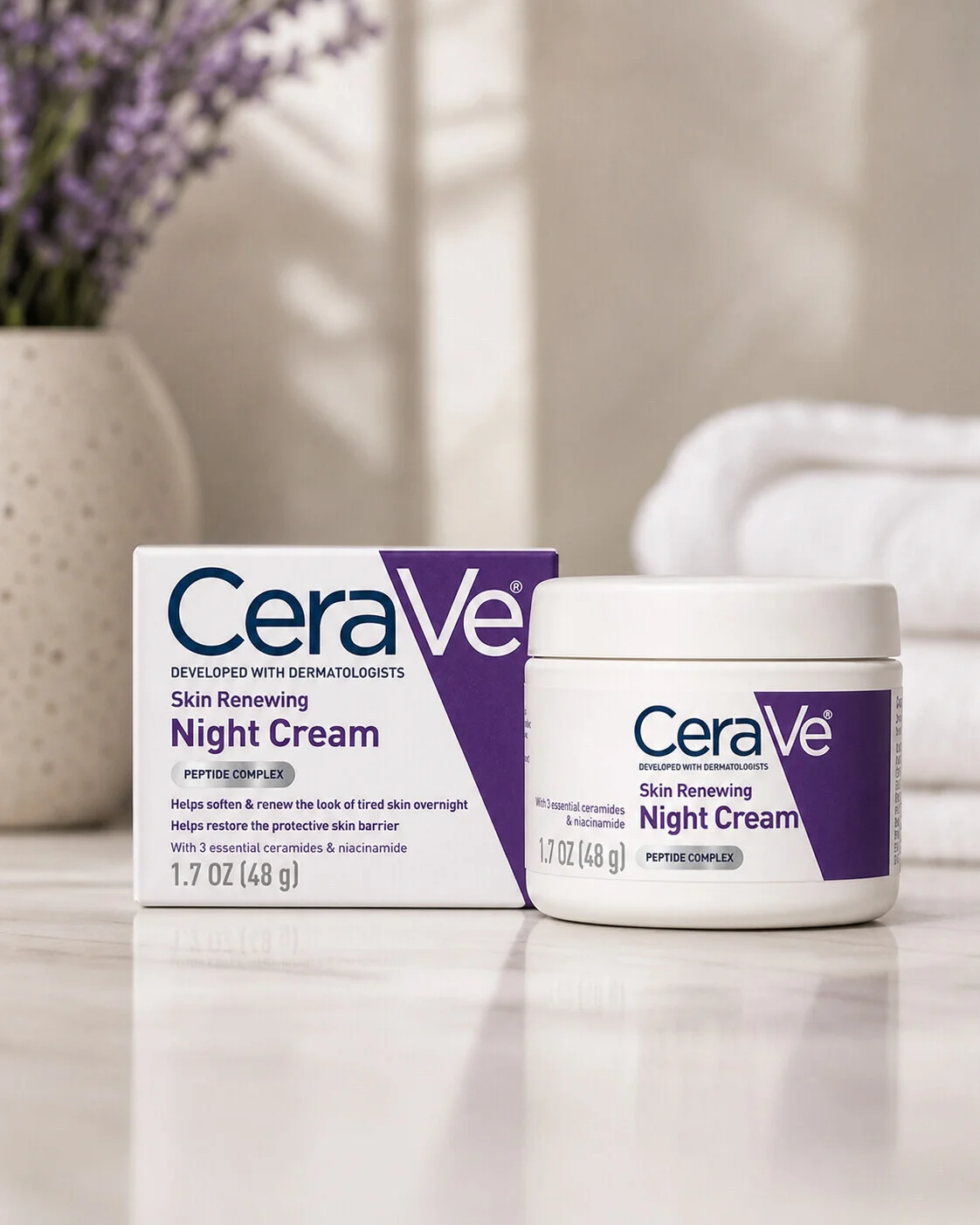 CeraVe Skin Renewing Night Cream (1.7 OZ 48g)
