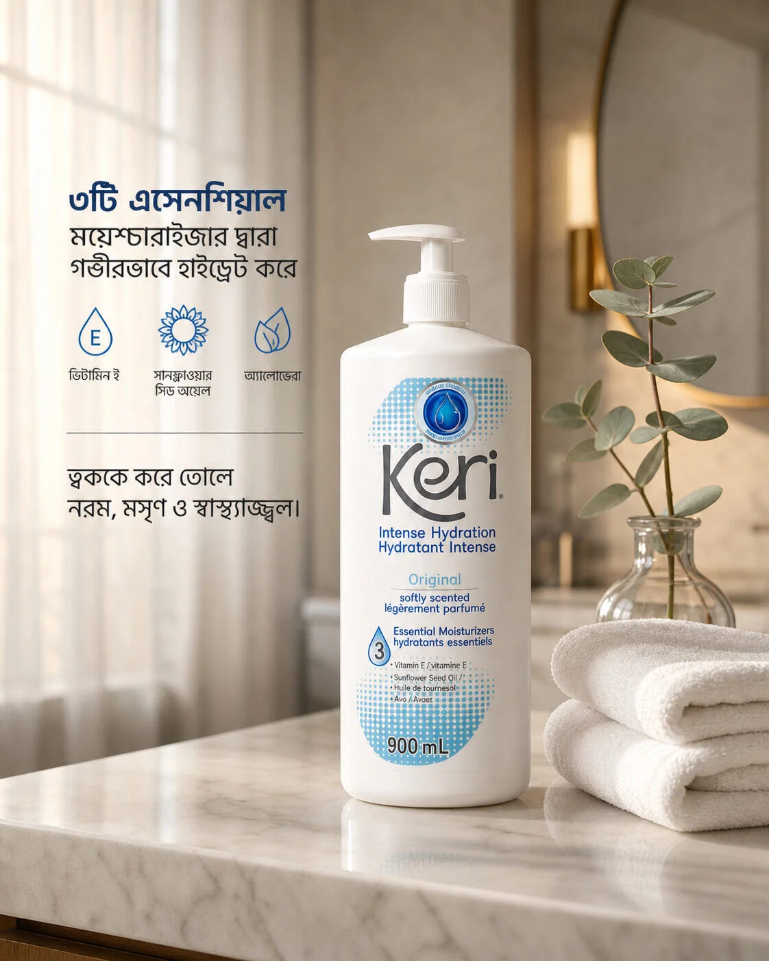 Keri Original Intense Hydration Essential Moisturizers 900ml