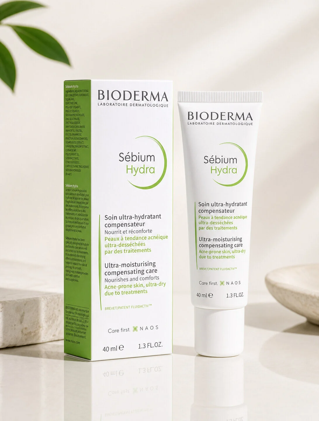 Bioderma Sebium Hydra Ultra Moisturising Compensating Care Moisturiser for Acne Prone Skin 40ml