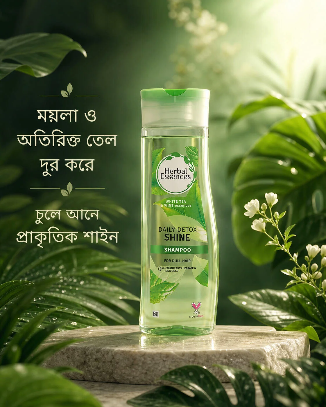 Herbal Essences Daily Detox Shine White Tea & Mint Shampoo Size: 400ml Herbal Essences Daily Detox Shine White Tea & Mint Shampoo Size: 400ml