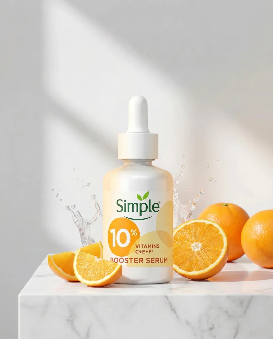 Simple 10% Vitamins C + E + F Booster Serum (30ml)