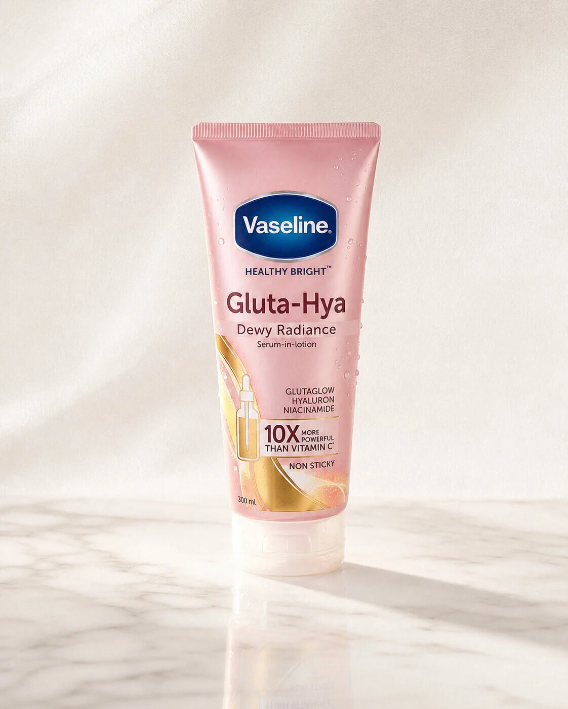 Vaseline Gluta Hya Dewy Radiance Serum Burst Lotion 300ml