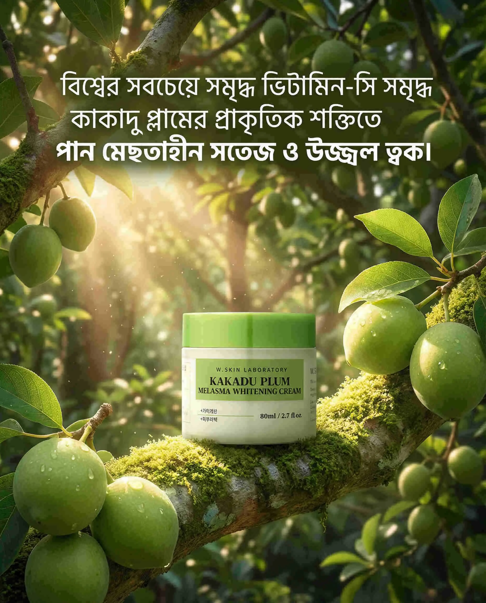 W. Skin Laboratory Kakadu Plum Melasma Whitening Cream 80ml Jar W. Skin Laboratory Kakadu Plum Melasma Whitening Cream 80ml Jar