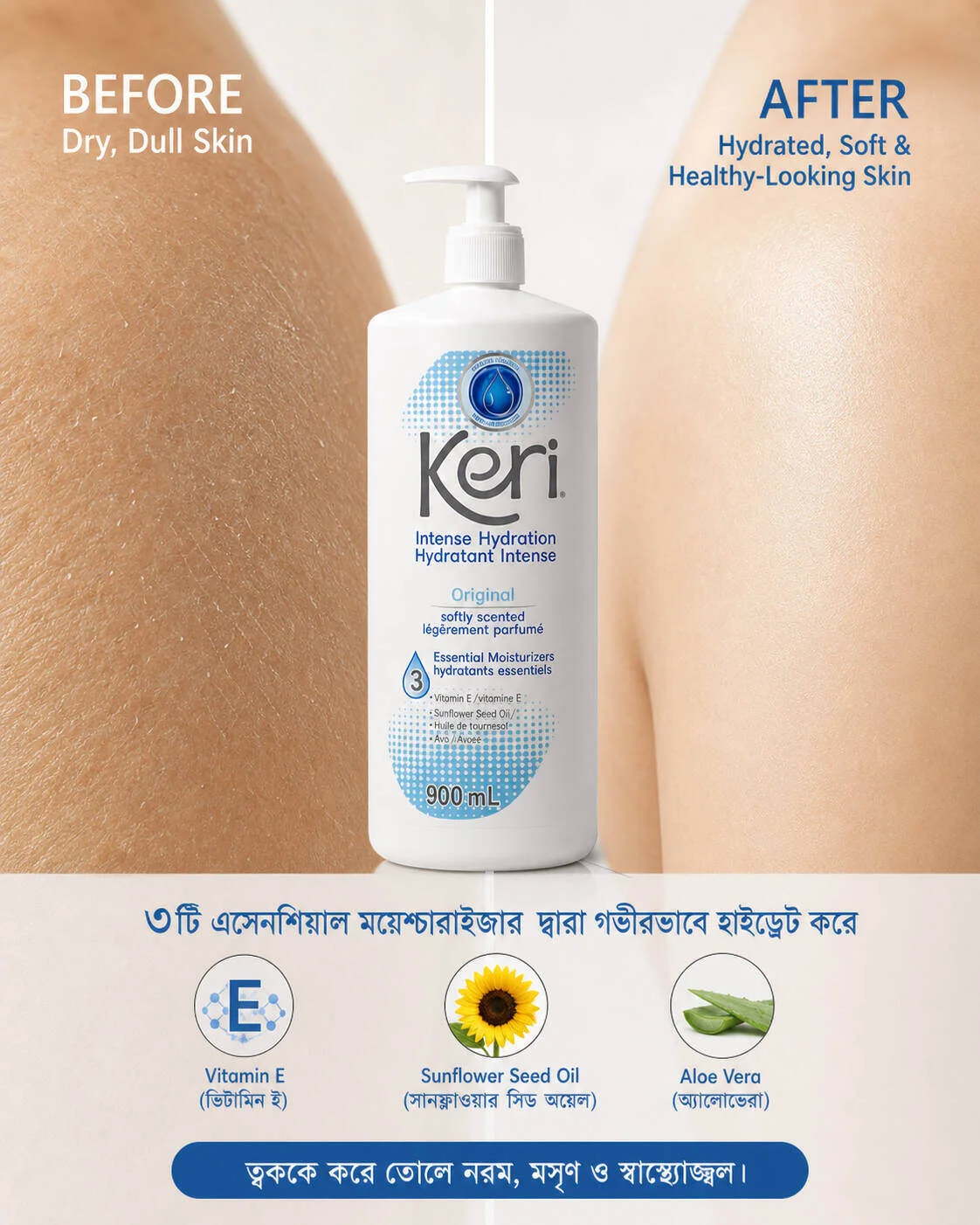 Keri Original Intense Hydration Essential Moisturizers 900ml