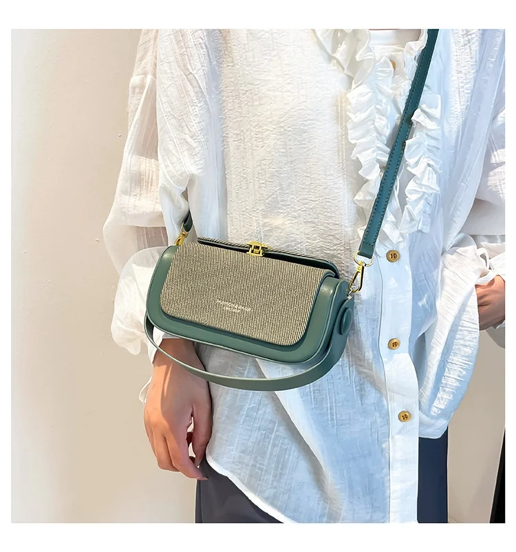 American Retro Box Bag – Vintage PU Leather Crossbody