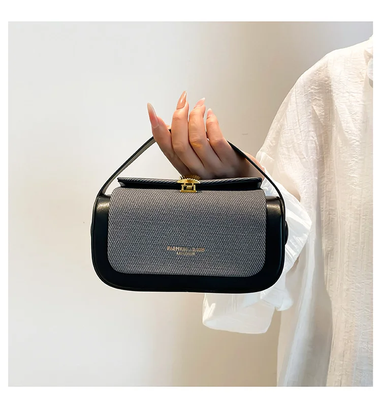 American Retro Box Bag – Vintage PU Leather Crossbody