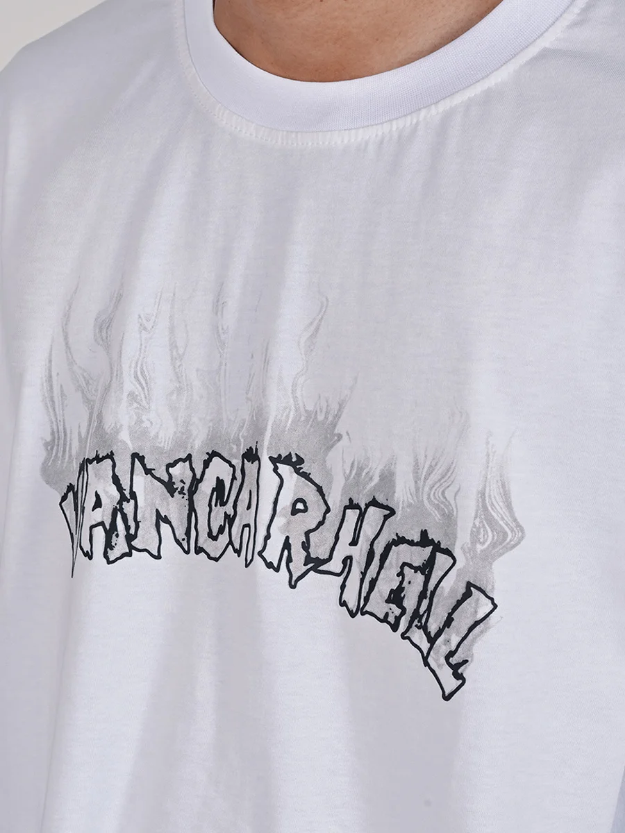  White drop shoulder t-shirt 