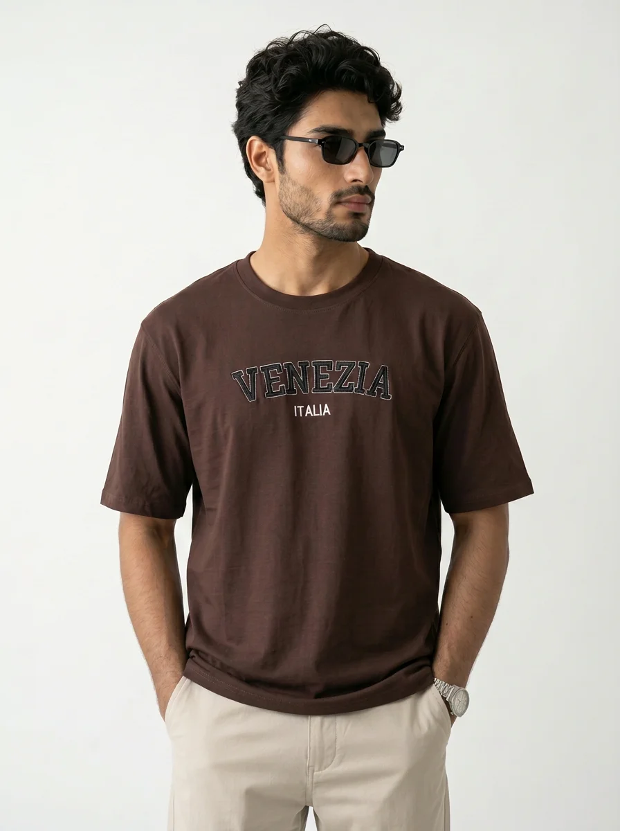 VENEZIA - Drop Shoulder (Cocoa)