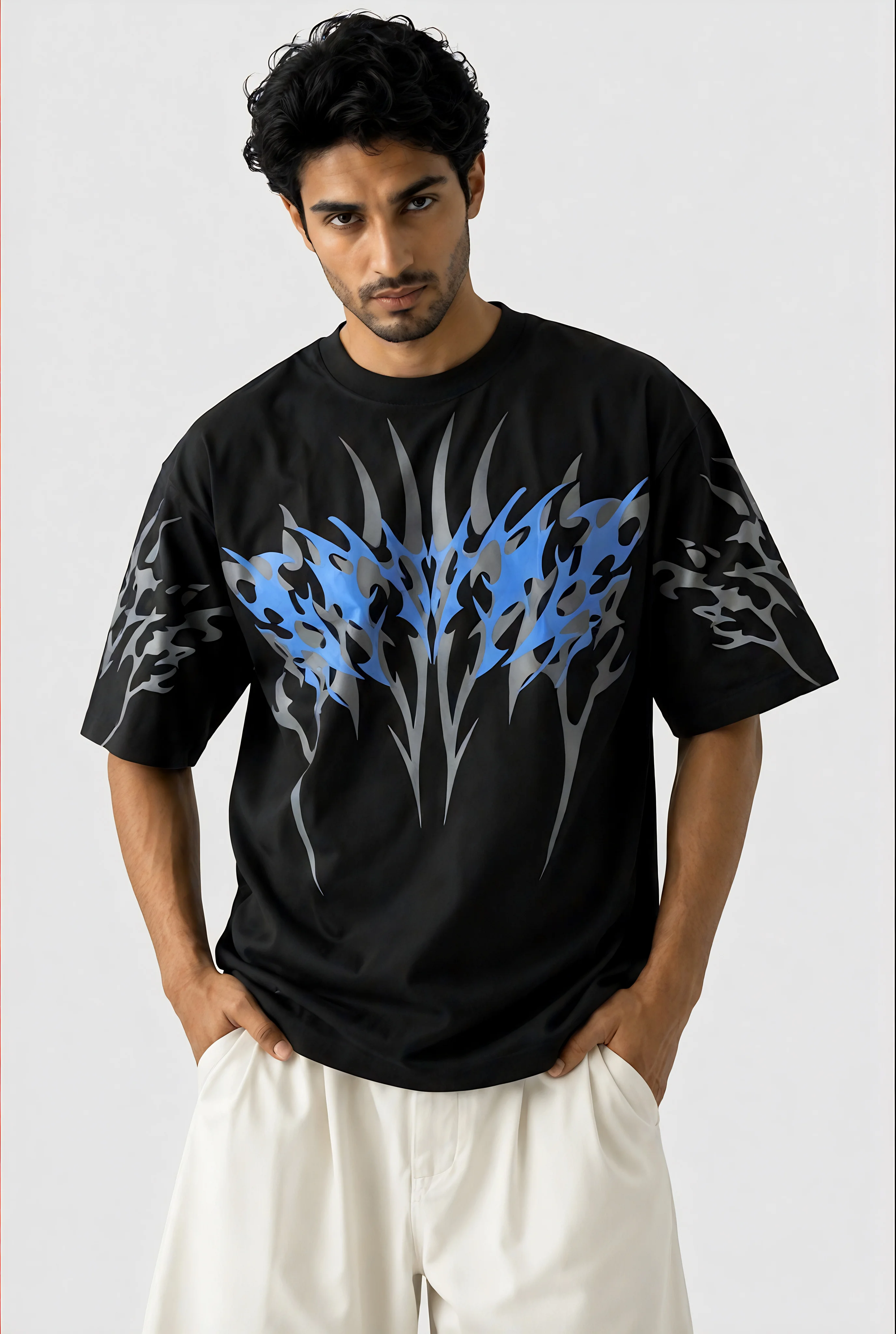Blue Venom - Drop Shoulder