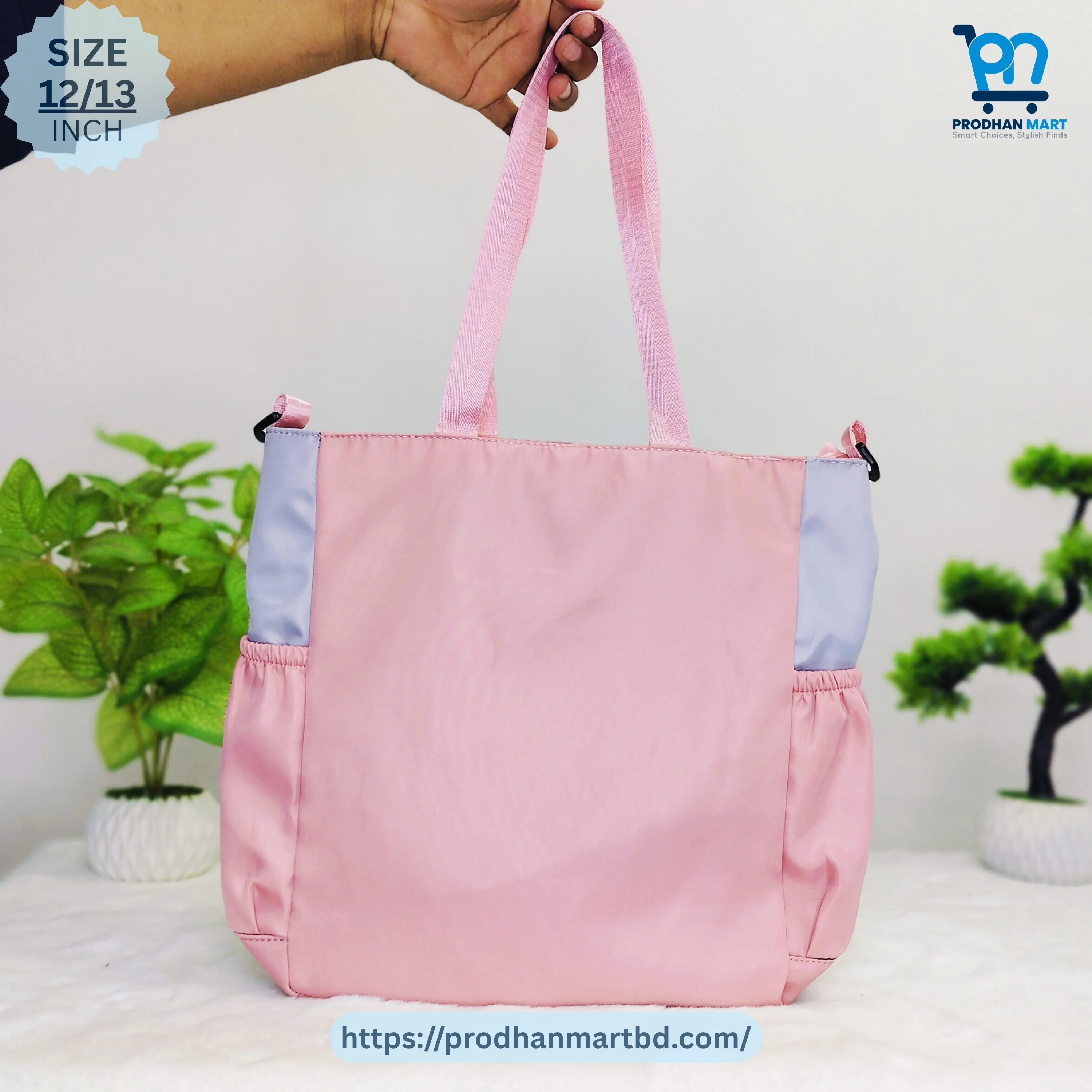 Cartoon Tote Backpack (Light Pink & Light Purple) Cartoon Tote Backpack (Light Pink & Light Purple)
