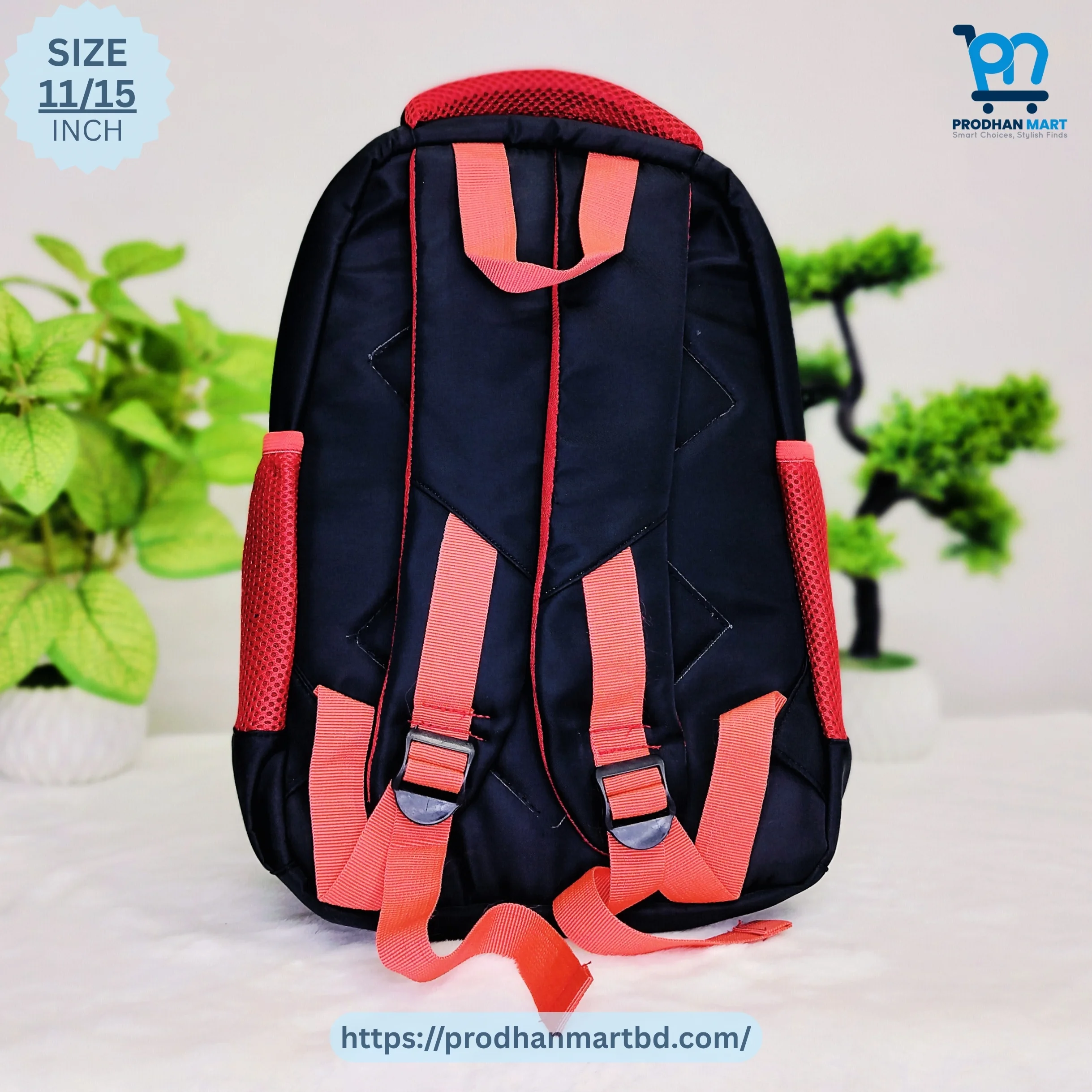 (Class 0-3) Spider Man School Bag (Black Color)