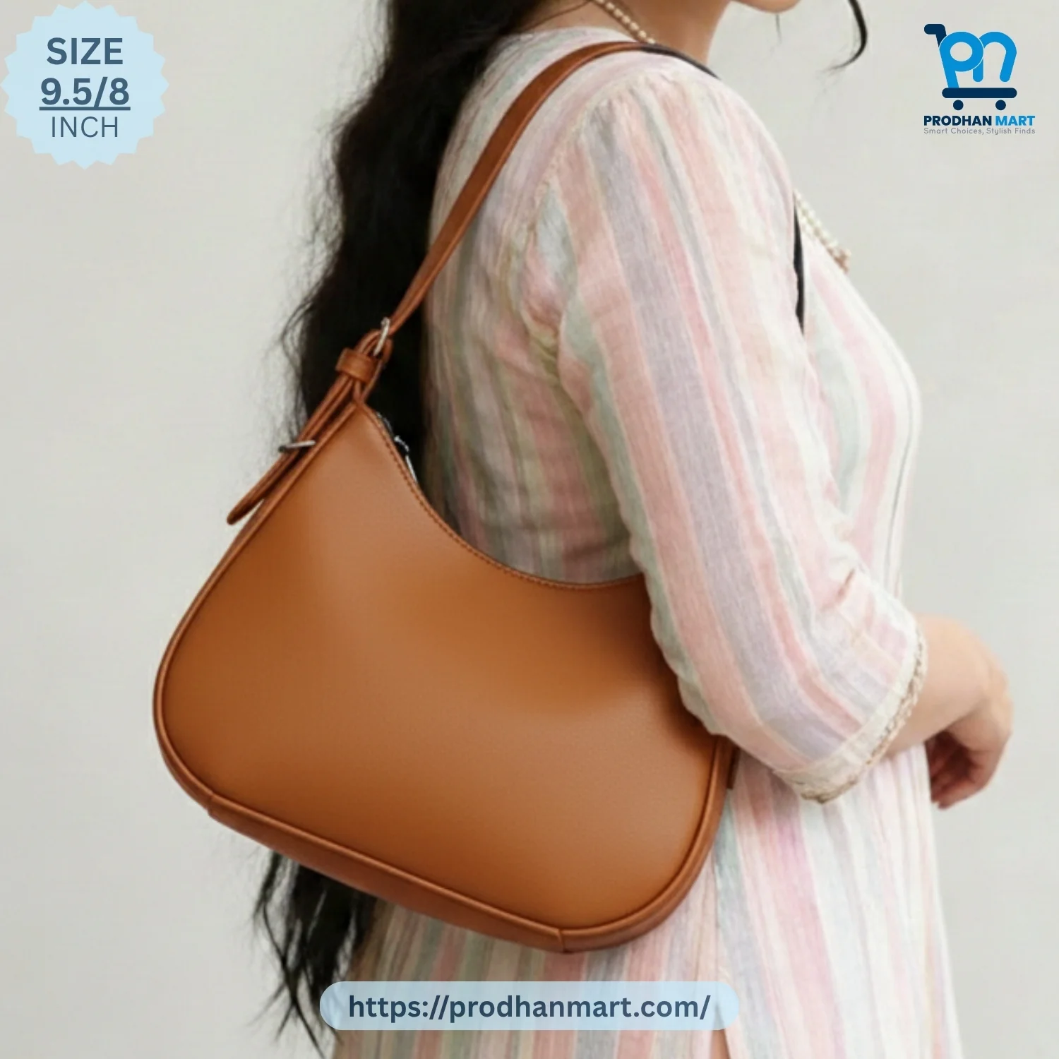3 Color Combo Underarm Shoulder Bag (Off White, Black, Brown) 3 Color Combo Underarm Shoulder Bag (Off White, Black, Brown)