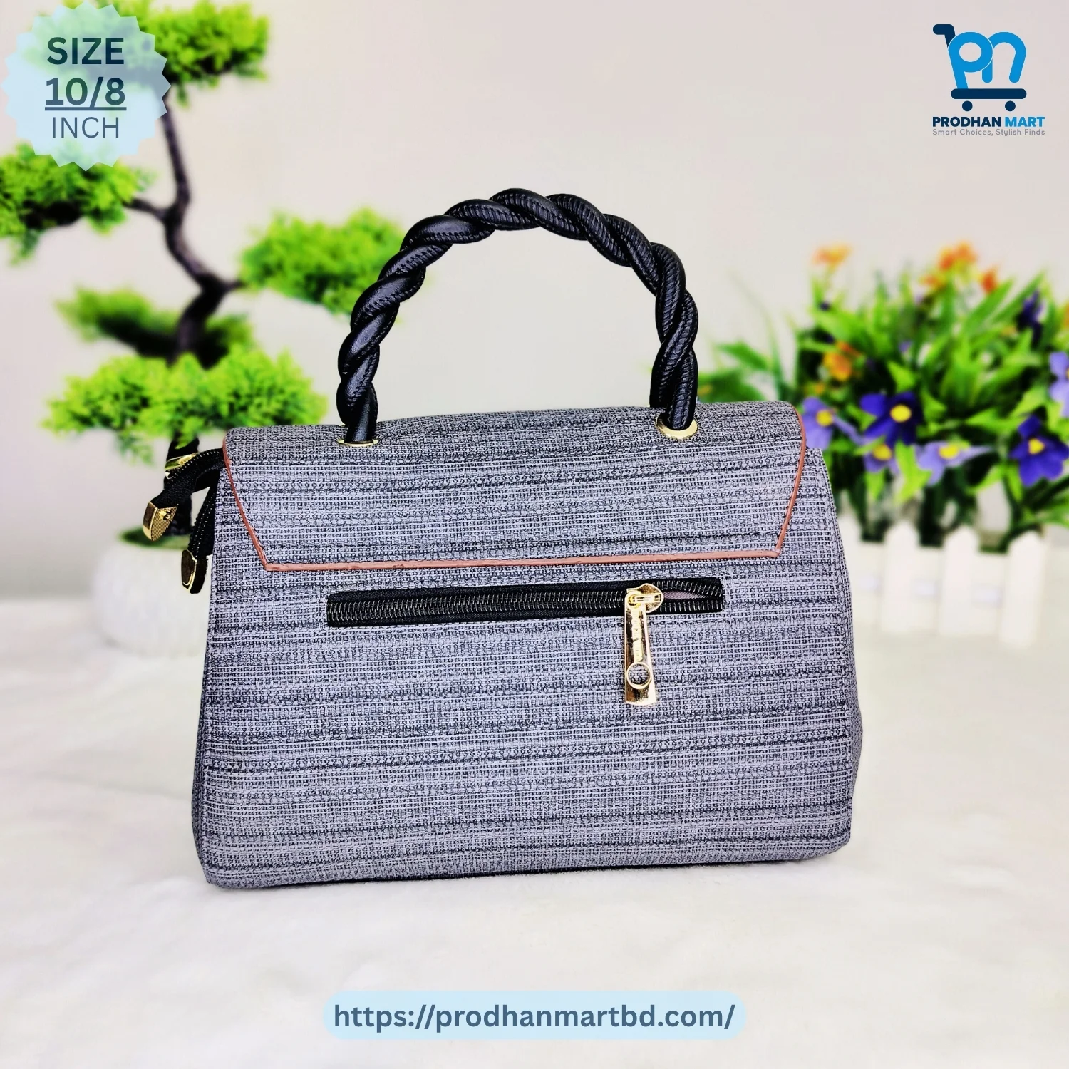 Stylish Shoulder Handbag (Dark Gray Color) Stylish Shoulder Handbag (Dark Gray Color)