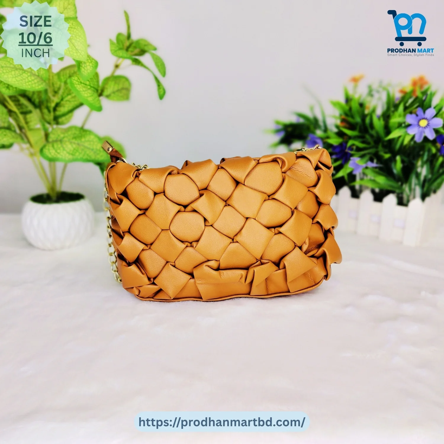 Luxury Pearl Chain Shoulder Bag (Caramel Brown Color) Luxury Pearl Chain Shoulder Bag (Caramel Brown Color)