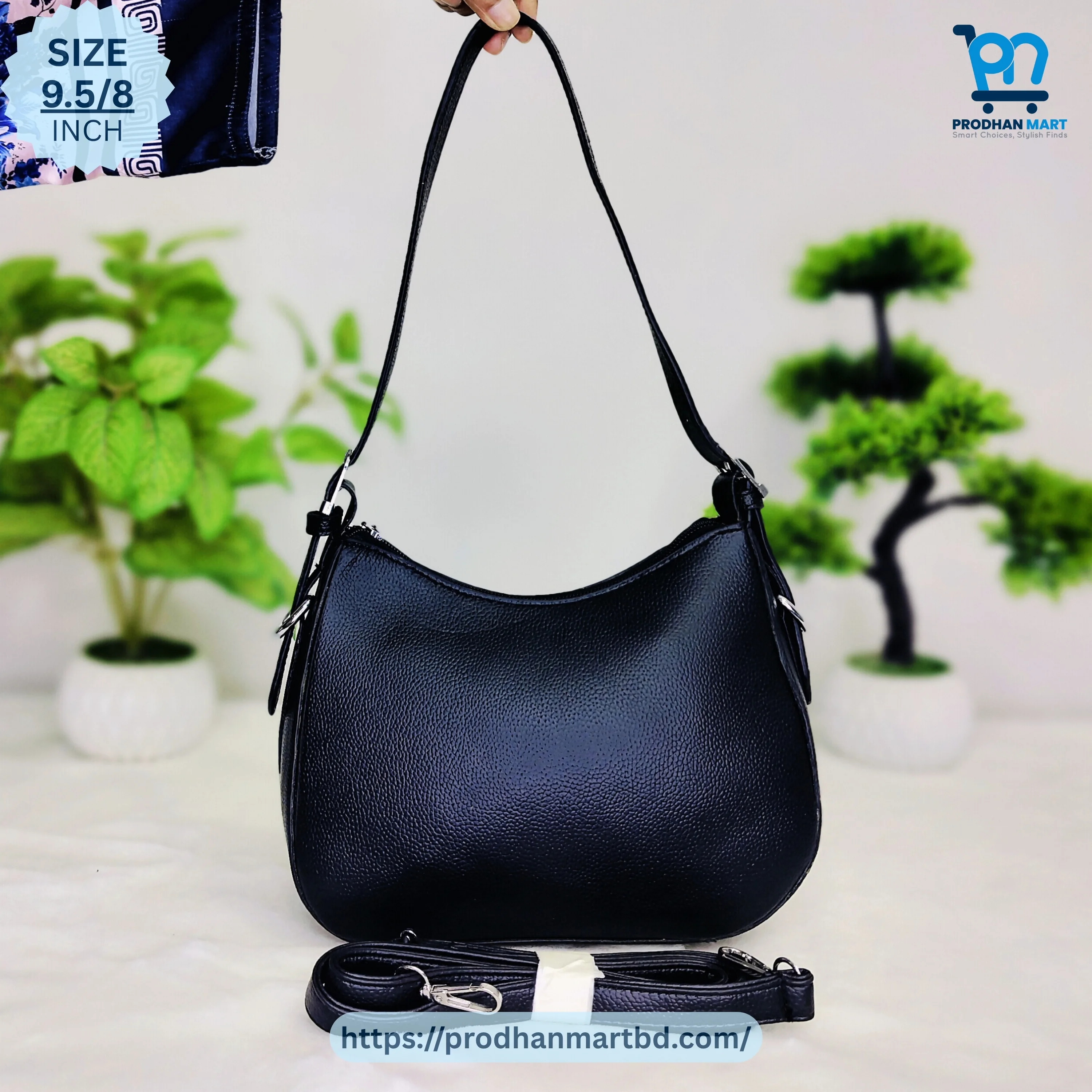 Underarm Shoulder Bag (Black Color)