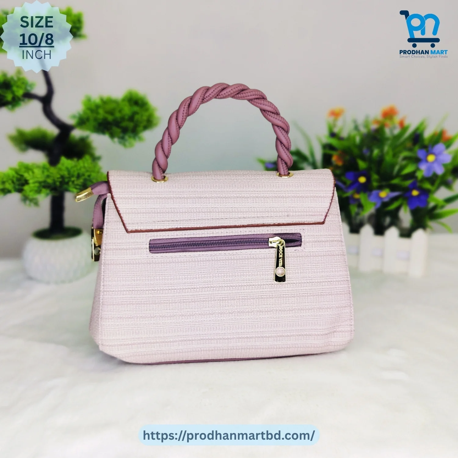 Stylish Shoulder Handbag (Light Pink Color) Stylish Shoulder Handbag (Light Pink Color)